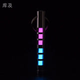 Two-color titanium alloy tritium trachea self-luminous keychain