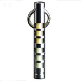 Two-color titanium alloy tritium trachea self-luminous keychain