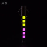 Two-color titanium alloy tritium trachea self-luminous keychain