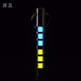 Two-color titanium alloy tritium trachea self-luminous keychain