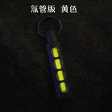 Tritium Luminous Titanium Alloy Keychain Self-illuminate 15 Years