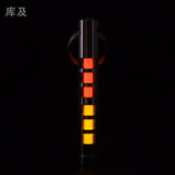 Two-color titanium alloy tritium trachea self-luminous keychain