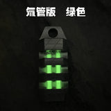 TC4 Titanium Alloy Double Tritium Trachea Keychain Self-luminous for 25 Years