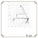LESU Metal Hydraulic Truck Crane Set LS-A0002 for 1/14 Tamiya Rc Timber Transport Truck