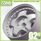 1/24 1/28 ZERORC RW00S Rc Drift Car 22mm Plastic Wheels 1 Pair