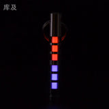 Two-color titanium alloy tritium trachea self-luminous keychain