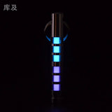 Two-color titanium alloy tritium trachea self-luminous keychain