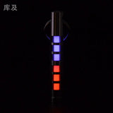 Two-color titanium alloy tritium trachea self-luminous keychain