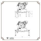 LESU Metal Hydraulic Truck Crane Set LS-A0002 for 1/14 Tamiya Rc Timber Transport Truck