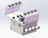 CUT BZ-20 1/12 1/14 RC Hydraulic Excavator Large Flow Directional Valve