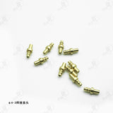 CUT Remote Control Hydraulic Excavator Welding Brass Nozzle M2/M3/M4 10pcs