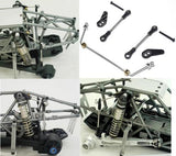 TAMIYA 1/10 BBX BB-01 Buggy RC Auto, verbessertes Rahmenzubehör aus Aluminiumlegierung