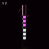 Two-color titanium alloy tritium trachea self-luminous keychain