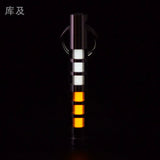 Two-color titanium alloy tritium trachea self-luminous keychain