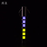 Two-color titanium alloy tritium trachea self-luminous keychain