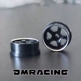 DMRACING NEZ 1/64 Special Purpose Metal CNC TE37 Five-Wave Wheel Hub tire Replacement Parts