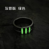 Titanium Alloy Tritium Ring Self-luminous for 25 Years