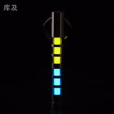 Two-color titanium alloy tritium trachea self-luminous keychain