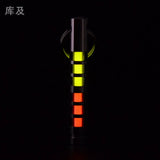 Two-color titanium alloy tritium trachea self-luminous keychain