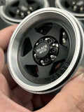 1.9 2.2 Inch CNC Five-spoke Clip-on Wheels for 1/10 Remote Control Car