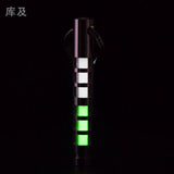 Two-color titanium alloy tritium trachea self-luminous keychain