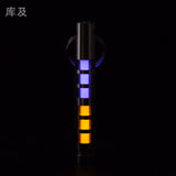 Two-color titanium alloy tritium trachea self-luminous keychain