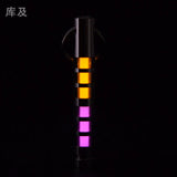 Two-color titanium alloy tritium trachea self-luminous keychain