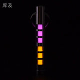 Two-color titanium alloy tritium trachea self-luminous keychain