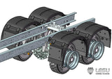 LESU 1/14 Rear Suspension Assembly X-8019 for 1/14 Tamiya Rc Truck
