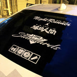 1/10 Rc Drift Car Rear Window Universal Sticker, about 4cm5cm6cm