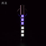 Two-color titanium alloy tritium trachea self-luminous keychain