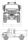 JDM-179 1/14 RC Vollmetall Fernbedienung 4X4 Sethos Dakar Rally Truck RTR