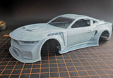 3D Printing 1/24 MUSTANG GTD Hoonigan Car Shell with Water Sticker for Rc Drift Car