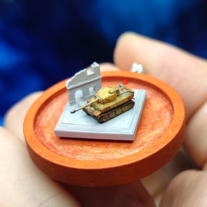 Modèle miniature en plastique de char tigre allemand 1/700