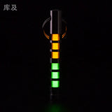 Two-color titanium alloy tritium trachea self-luminous keychain