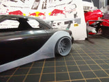 1/24 MadMike RX7 Rc Drift Car Wide Body Modification Kit with Water Sticker