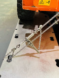 Metal Ratchet Chain Tensioner Miniature Model Suitable for 1/14 TAMIYA Remote Control Excavator Engineering Vehicle