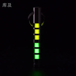 Two-color titanium alloy tritium trachea self-luminous keychain