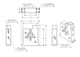 CUT-LJB03 Rc Excavator Hydraulic Oil Pump 5055 5065 Pressure Regulating Connection Module