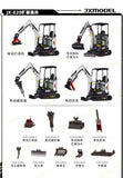 JXmode JX-E20 Micro Remote Control Excavator Hydraulic Engineering Model RTR