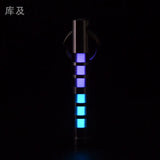 Two-color titanium alloy tritium trachea self-luminous keychain