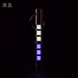 Two-color titanium alloy tritium trachea self-luminous keychain