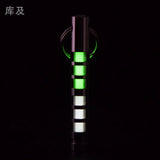 Two-color titanium alloy tritium trachea self-luminous keychain