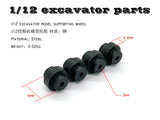 1/12 Rc Hydraulic Excavator Metal Chassis Wheel