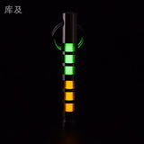 Two-color titanium alloy tritium trachea self-luminous keychain