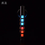 Two-color titanium alloy tritium trachea self-luminous keychain