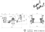 1/14 LESU TAMIYA X-8022-B Front Steering Axle Shock Absorber Airbag Suspension