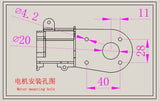 1/12 Remote Control Hydraulic Excavator All Metal Drive Wheel Brushed Track Motor Parts