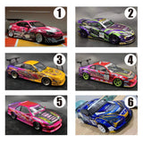 1/24 Rc Drift Car EVA S13 S15 Supra Shell Painted Water Transfer Sticker