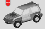 1/24 Pajero EVO Lynx Resin Wide Body Modification for 05697